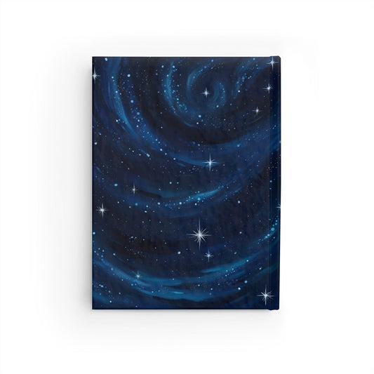 Celestial Cat Journal, Night Sky Notebook for Writing, Pet Lovers, Stationery, Art Journal